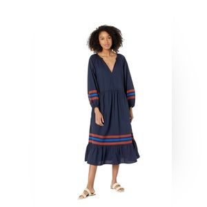 Sundry varsity stripe dress size 1 blue